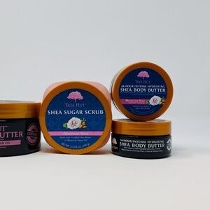 6 pack - Tree Hut Moroccan Rose 2 Shea Sugar Scrub & 4 Shea Body Butter. NEW